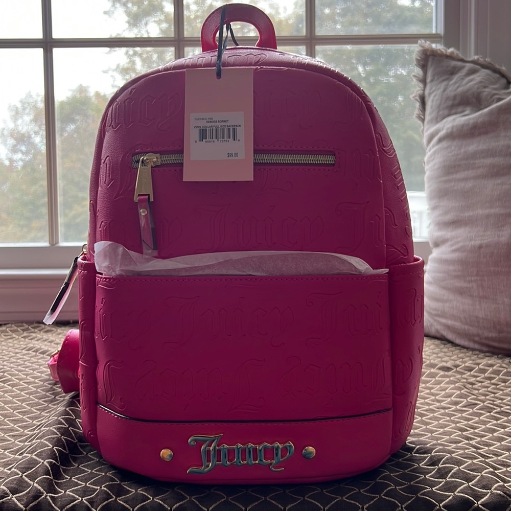 Juicy Couture pink sorbet deboss Backpack